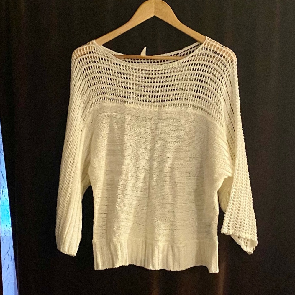 Wishlist Cream Lightweight Summer Sweater